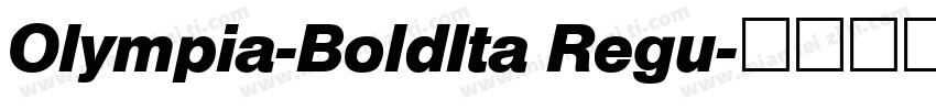 Olympia-BoldIta Regu字体转换
